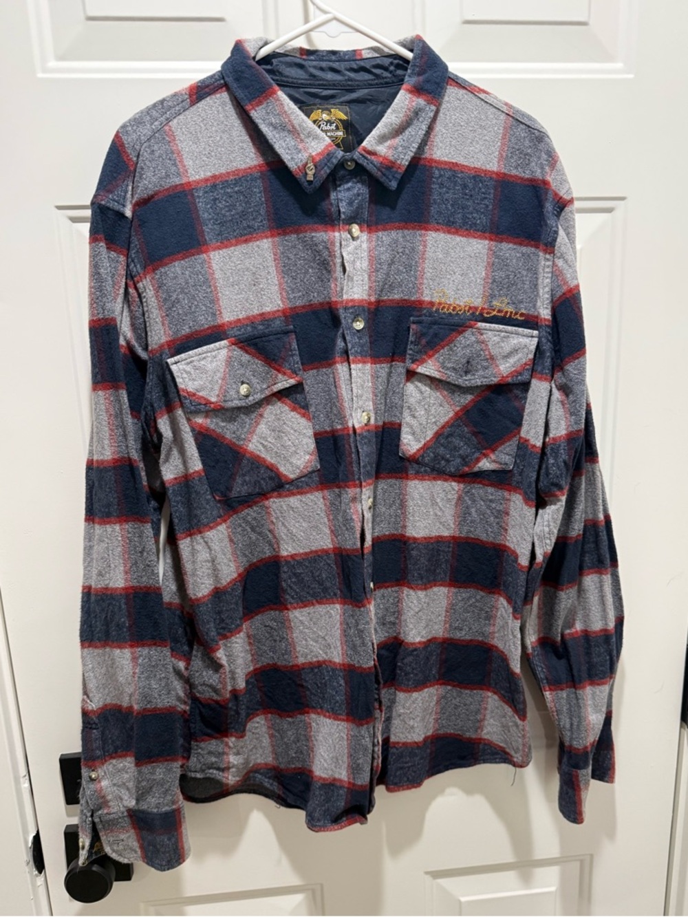 Pabst Blue Ribbon flannel